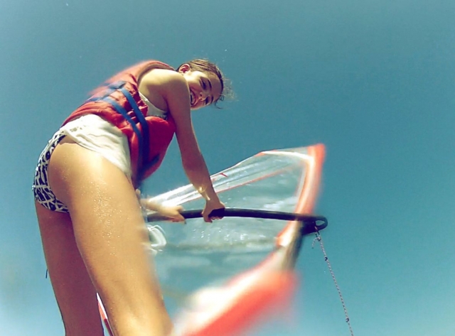 Windsurf en las rias altas